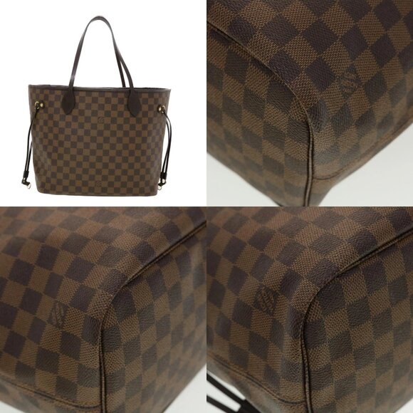 LOUIS VUITTON Damier Ebene Rose valerine Neverfull MM ToteBag N41603 Auth 42621A - Picture 15 of 15